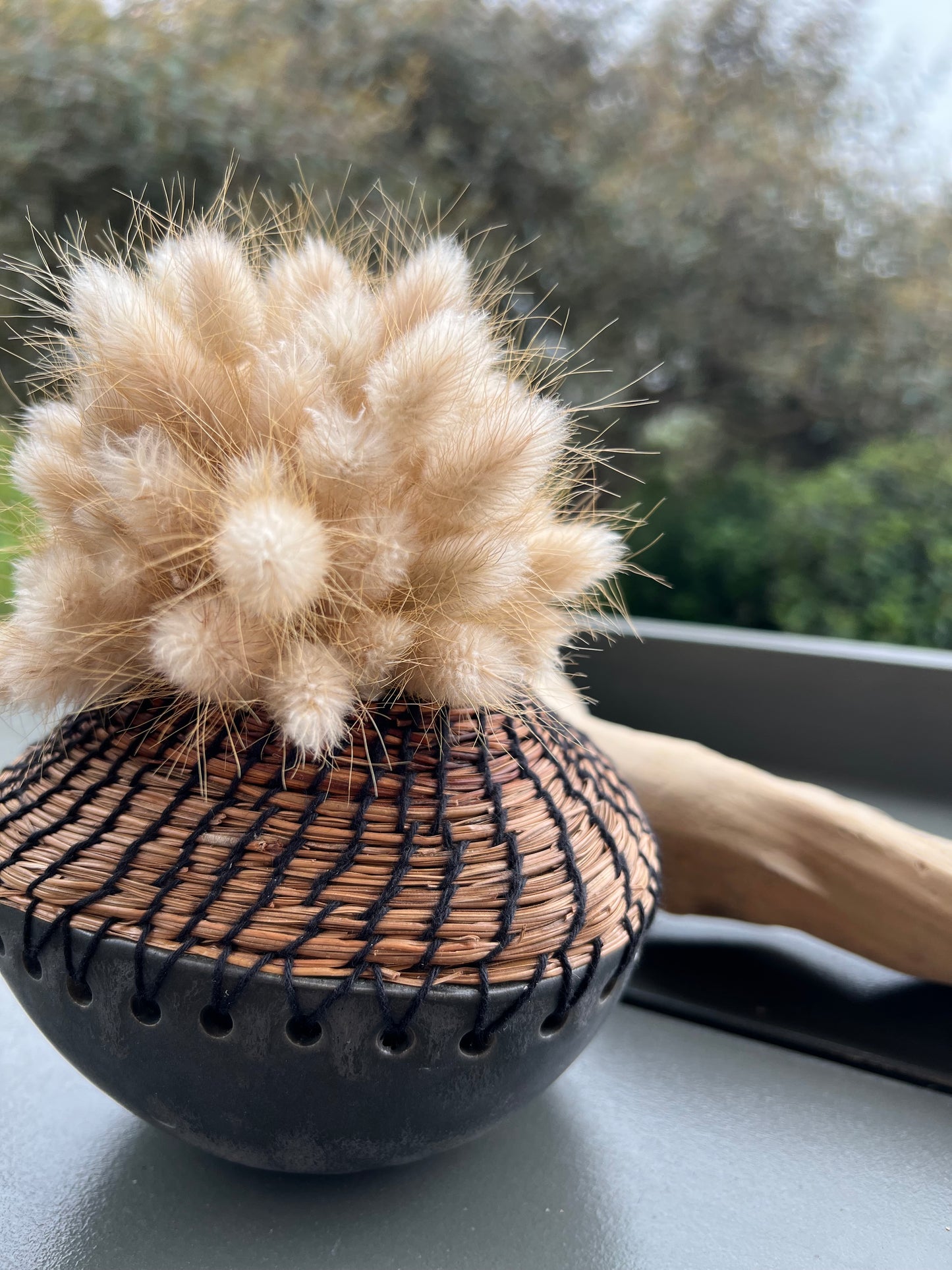 Ceramic and Pine Needle Bowl