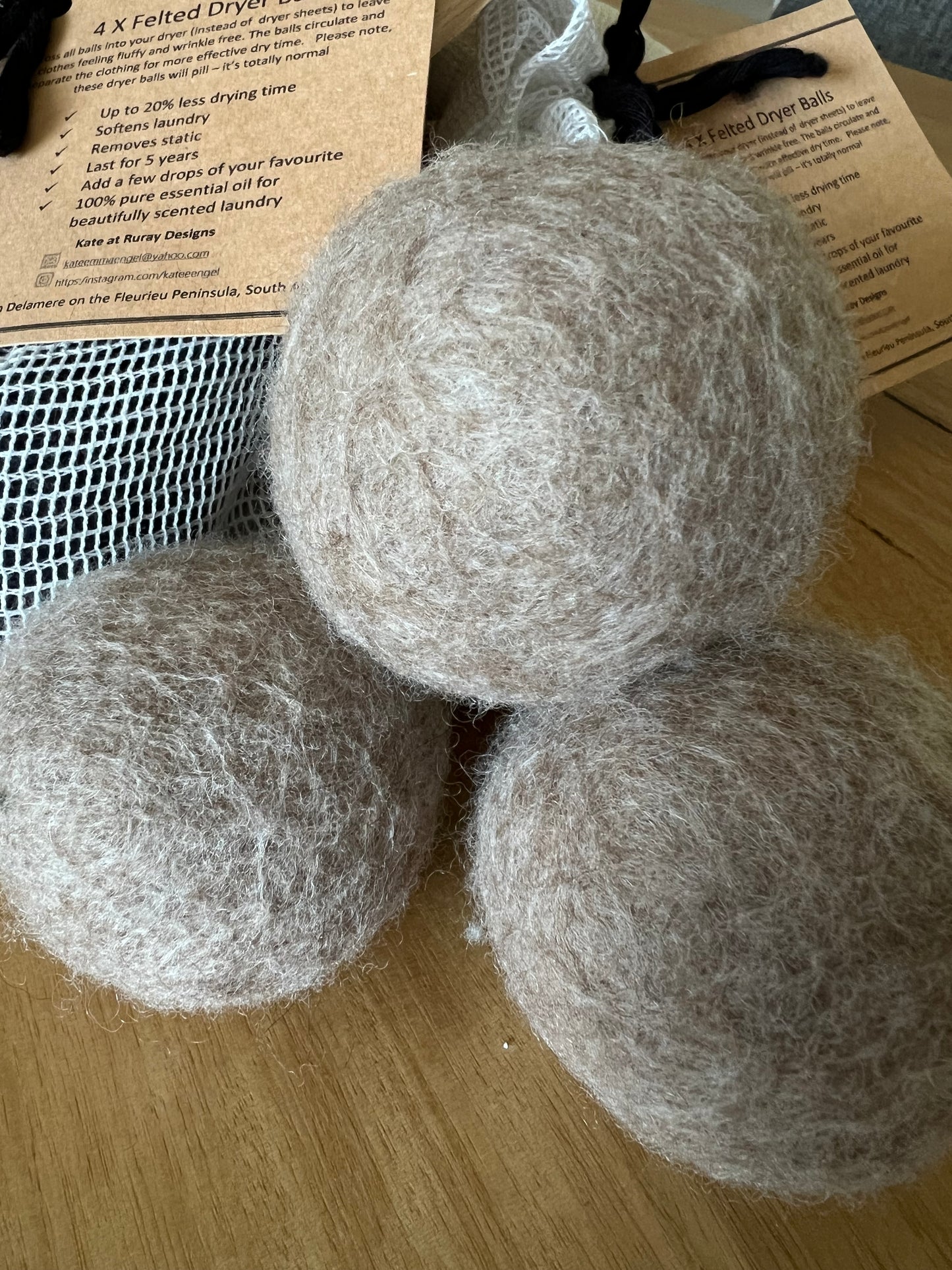 Felted Dryer Balls