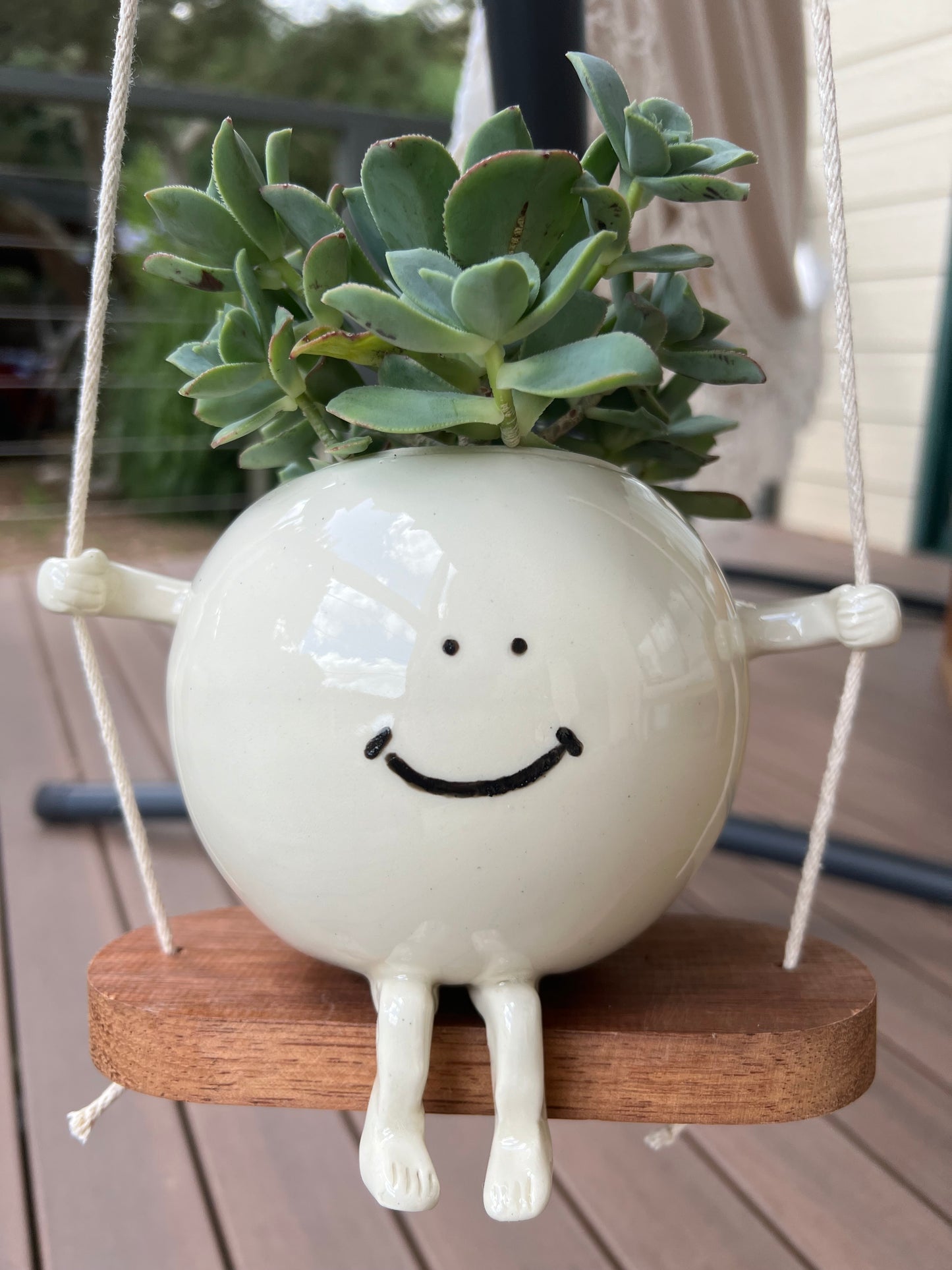 Ceramic Swinging Planter